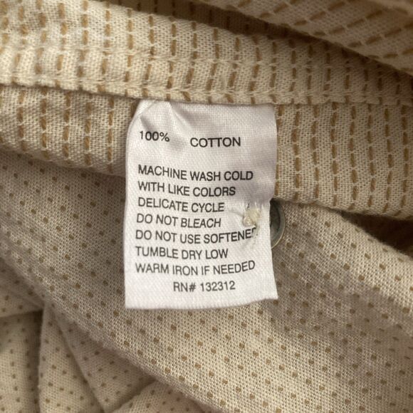 Howler Bros Western Shirt Mens XXL Long Sleeve Button Down Ivory Beige Textured - Picture 9 of 14